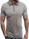 Simple men's solid color lapel casual short-sleeved T-shirt POLO short-sleeved