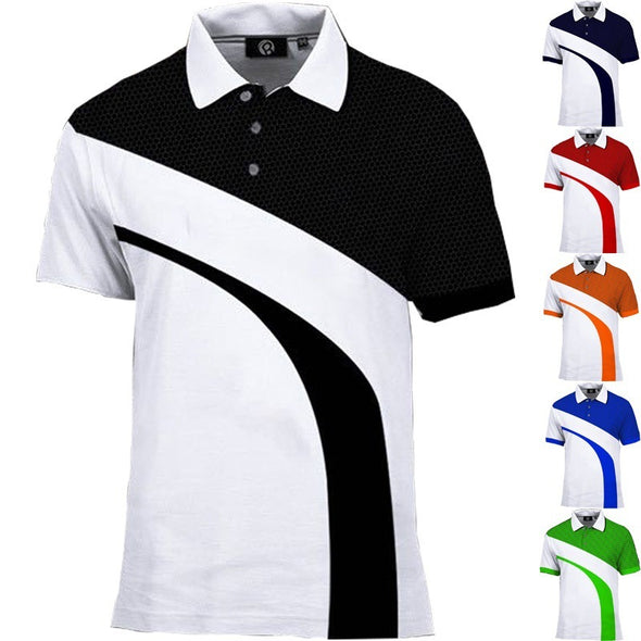 Polo Shirt Sports Short Sleeve Lapel