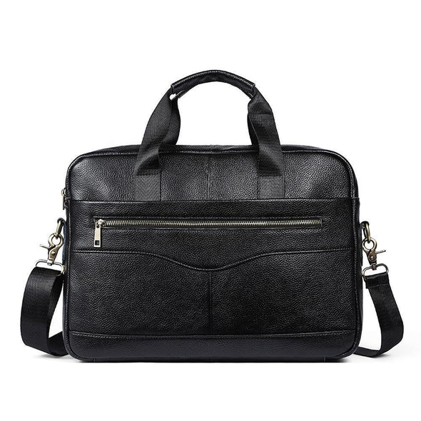 Hanrae Leather Briefcase Laptop Handbag Messenger Business Bag