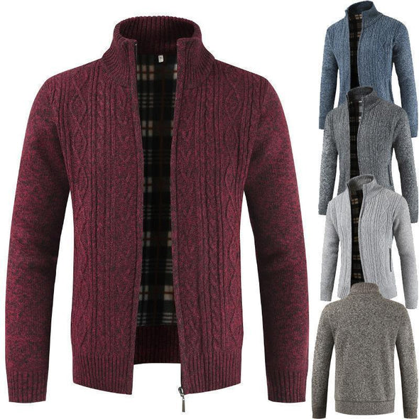Hanrae Men's Solid Color Cotton-Blend Sweater
