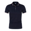Men's lapel POLO shirt casual business cultural shirt youth casual cotton short sleeves