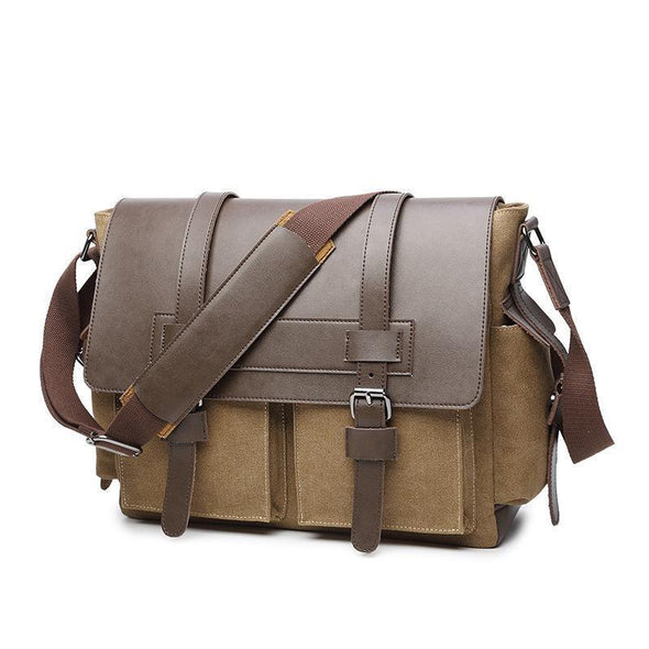 Hanrae Retro Satchel Shoulder Bag Business Briefcase