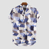 Hanrae Summer Hit Color Stand Collar Short Sleeve Shirts