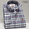 Hanrae Men's Premium Winter Plaid 100% Pure Cotton Business Shirt