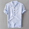 Hanrae Linen short sleeve Collar Shirt