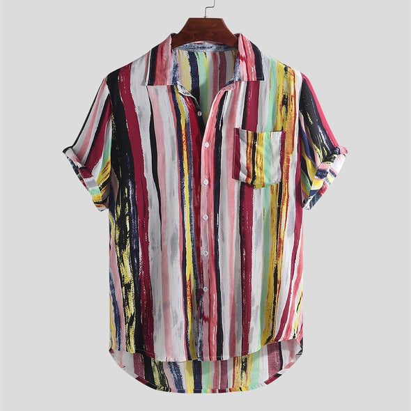 Hanrae Colorful Short Sleeve Shirt