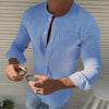 Hanrae Men's Stand Collar Classic Long Sleeve Shirt