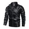 Hanrae Mens Fashion Slim Fit Leather Jacket