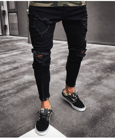 Hanrae Slim Denim Cool Designer Brand Black Jeans