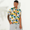 Hanrae Summer Hit Color Stand Collar Short Sleeve Shirts