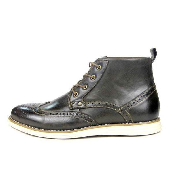 Hanrae Men's Genuine Leather Causal Boots