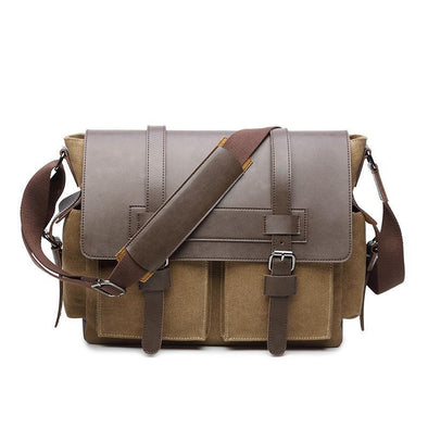 Hanrae Retro Satchel Shoulder Bag Business Briefcase