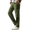 Hanrae Mens Casual Breathable Cotton Linen Drawstring Solid Color Pants