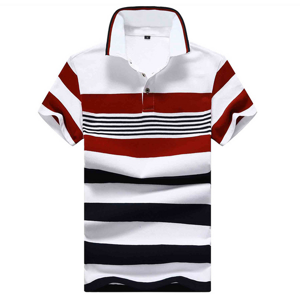 Hanrae Lapel T-shirt Short Sleeve Polo Shirt Sky Blue