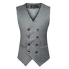Hanrae Business Formal Double Breasted Suit Vest British Style