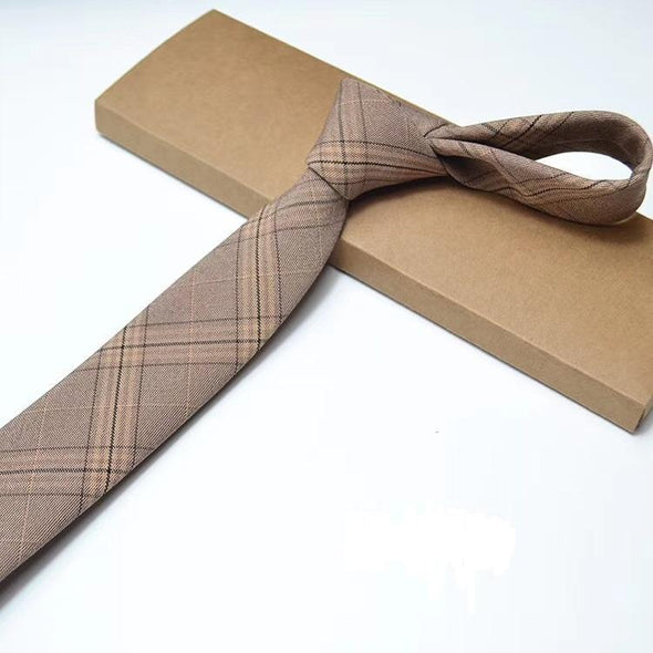 Hanrae Men's Modern Fine Stripe Ties Business Suit Necktie
