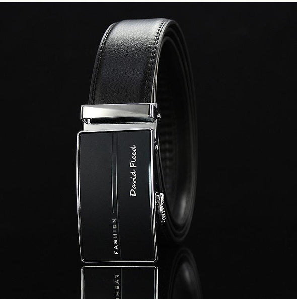 Men's Genuine Leather Automatic Buckle Belt