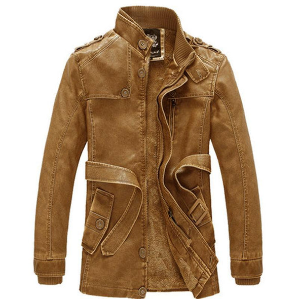 Hanrae Casual Men's PU Leather Jackets