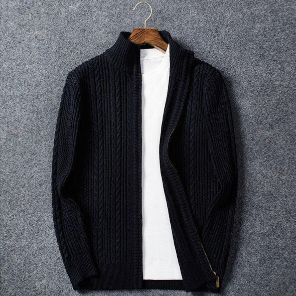 Hanrae Stand Collar Sweater Men Cardigan