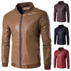 Hanrae Slim Trend Casual Leather Jacket