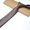 Hanrae Men's Modern Fine Stripe Ties Business Suit Necktie