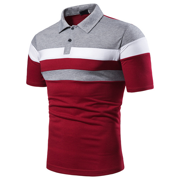 Men's Short-Sleeved T-shirt With Three Stripes On Chest