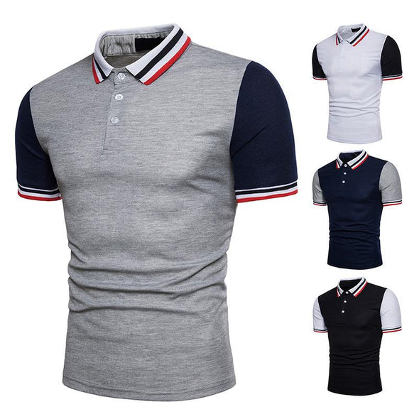 Hanrae Color Matching Wild Polo Shirt For Men