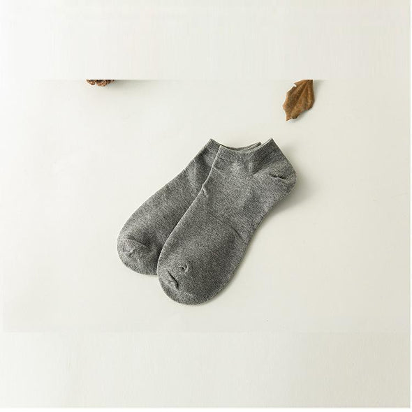 Hanrae Men's solid color knit socks