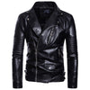 Hanrae Men's Leather Casual Fashion Jacket