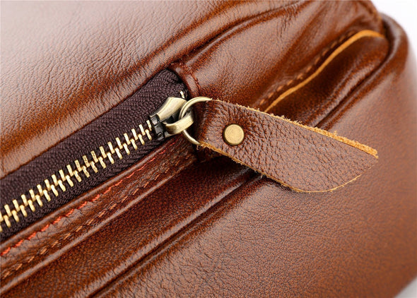 Hanrae Genuine Leather Vintage Handbag Computer Bag Shoulder Bag