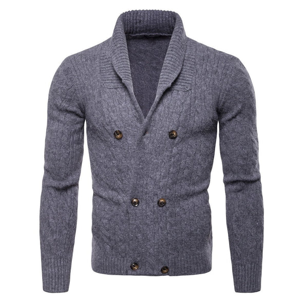 Hanrae Men’s Relax Fit V-Neck Cardigan Sweater