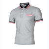 Stitching Short Sleeve T-Shirt Slim Fit Casual Polo Shirt
