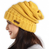 HANRAE Knit Beanie Hat for Women - Warm & Cute Winter Knitted Caps for Cold Weather