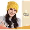 HANRAE Knit Beanie Hat for Women - Warm & Cute Winter Knitted Caps for Cold Weather