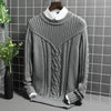 Hanrae Casual High Collar Long Sleeve Solid Color Slim Fit Sweaters