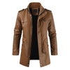 Hanrae Men's Classic Motorcycle Leather Jackets