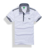 Hanrae Short Sleeve Polo Shirt Men Cotton Breathable